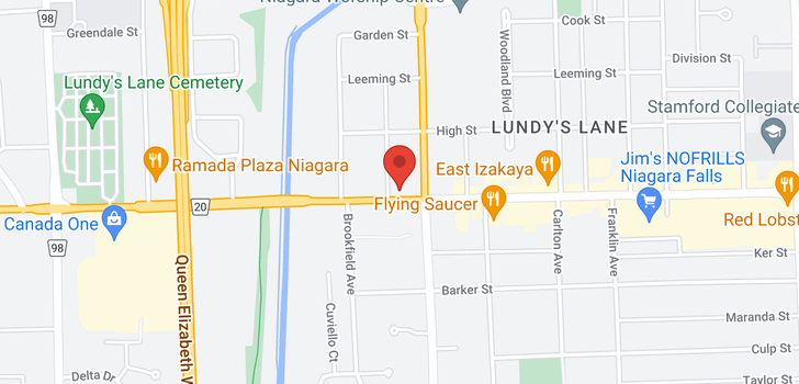 map of 6949 LUNDY'S LANE